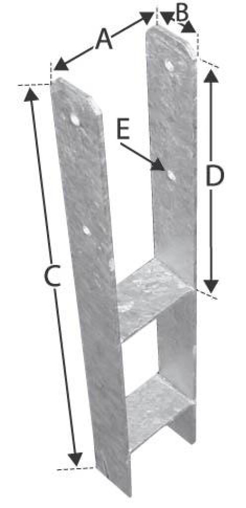 H-post girder 141 hot-dip galvanized